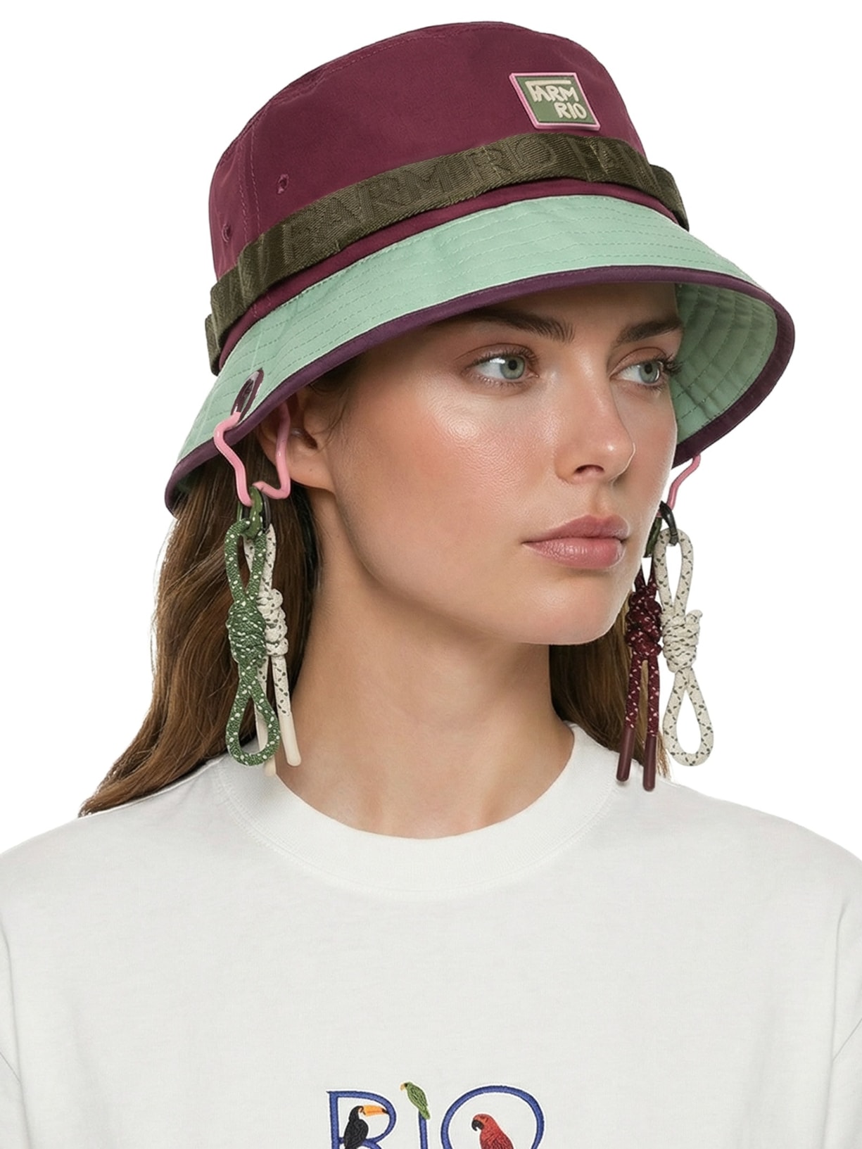 Bucket Feminino Colorblocking Camping Verde Farm Etc