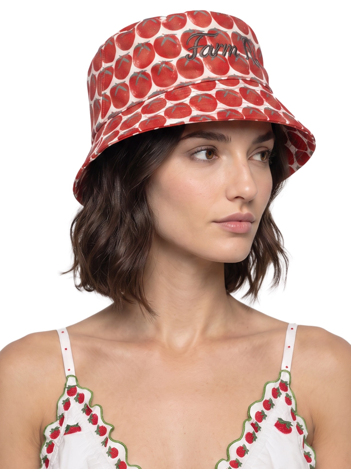 Bucket Feminino Tomatinhos Vermelho Farm Praia