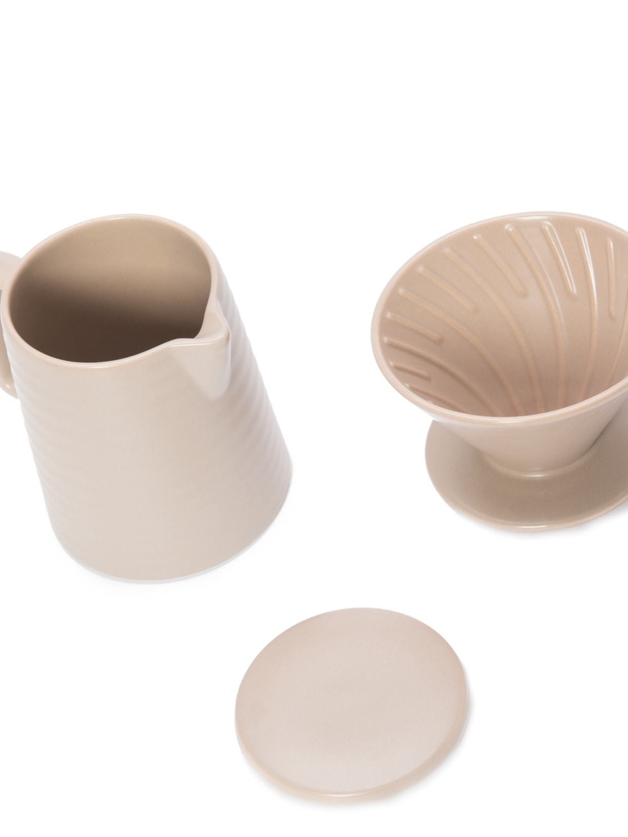 Bule Com Suporte Para Filtro Em Cerâmica 600ml Cinza Wolff