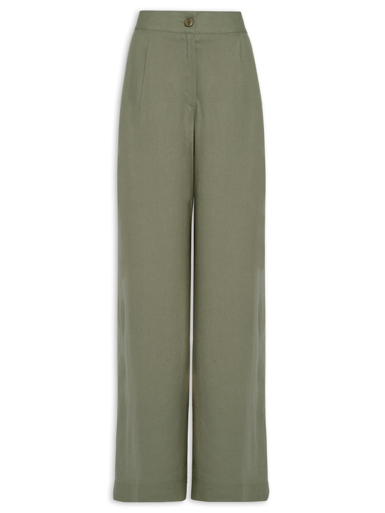 Caça Feminina Pantalona Pregas Verde  Maria Filó