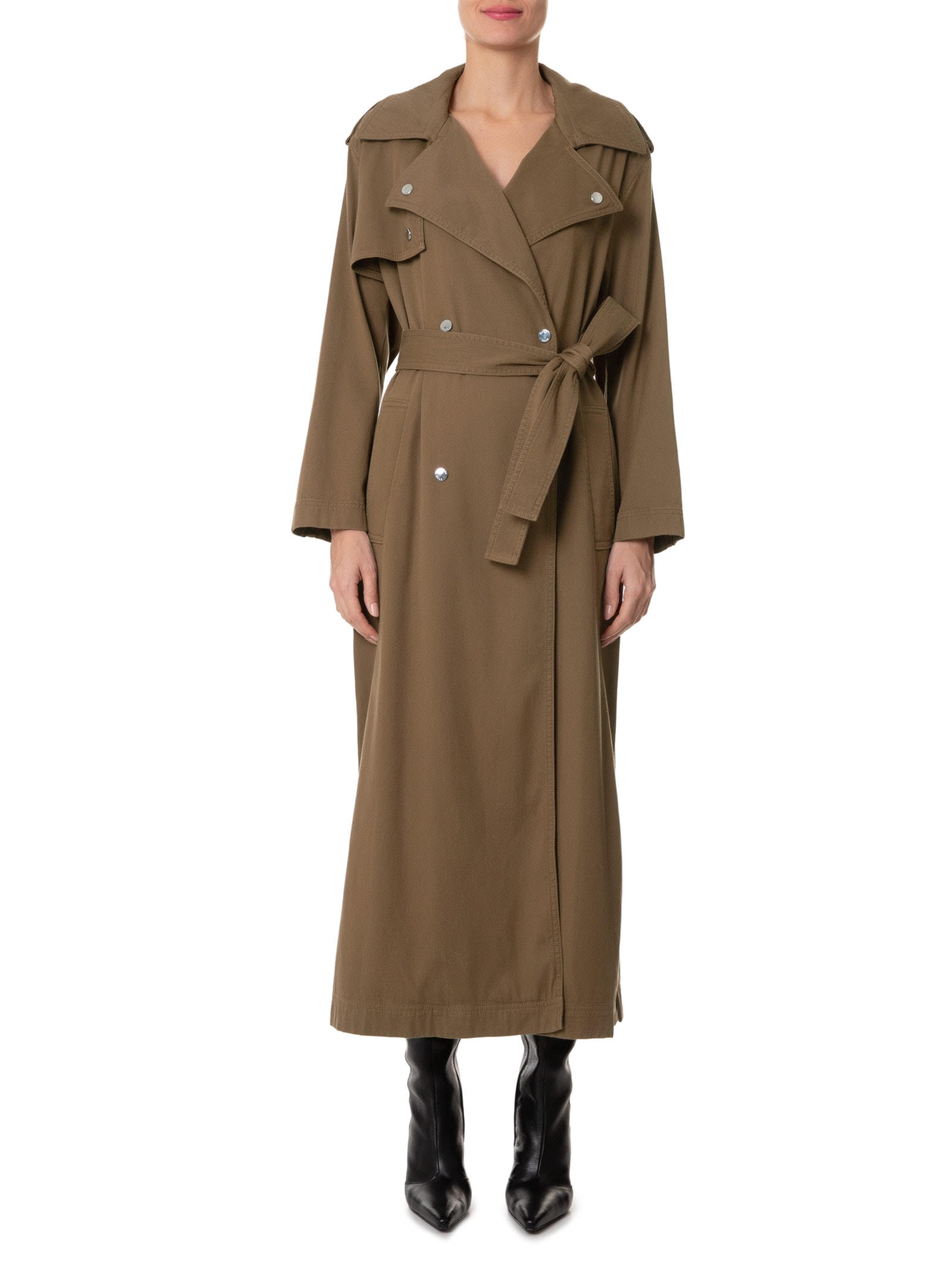 Cacaco Feminino Trench Colilong - Boss Woman - Marrom