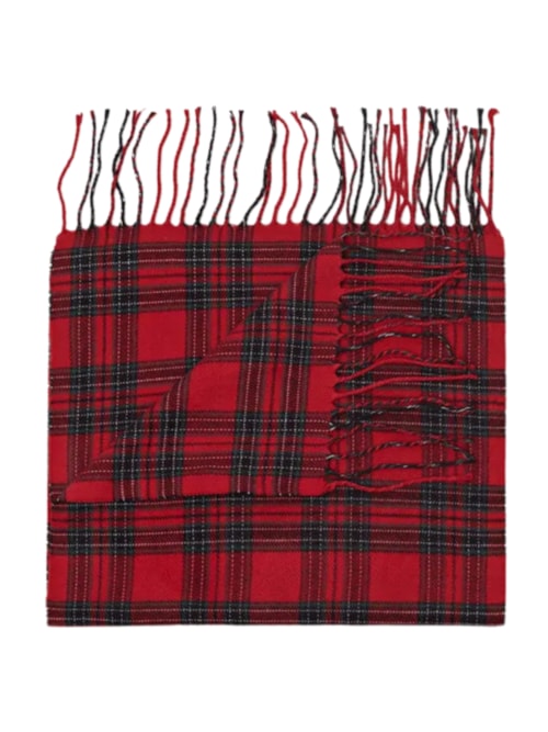 Cachecol Xadrez - Vermelho
