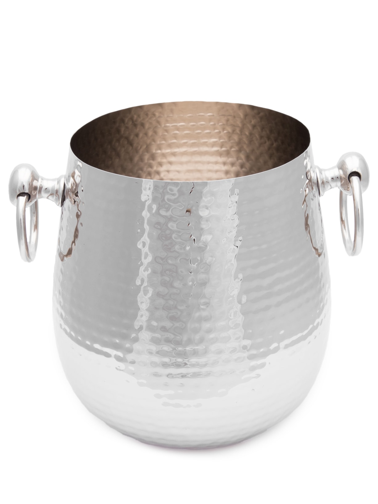 Cachepot Silver Hammered P Prata Le Lis Casa