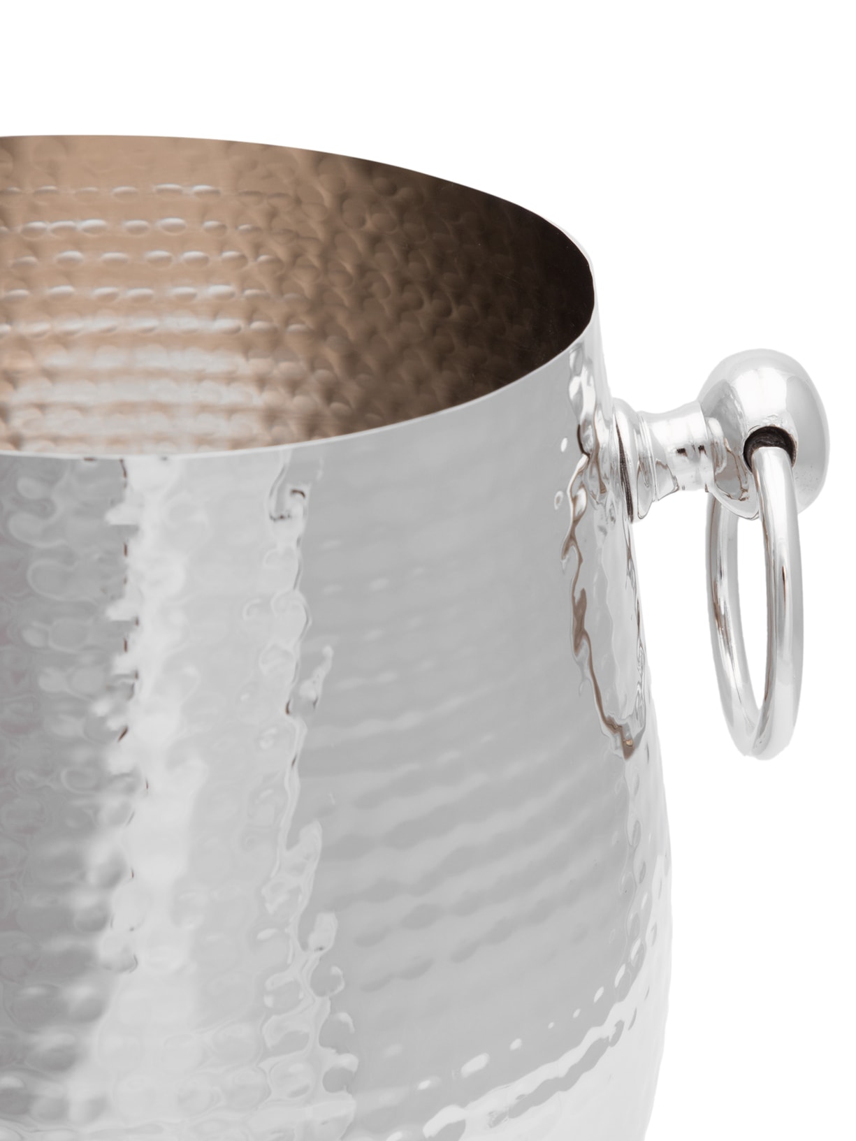 Cachepot Silver Hammered P Prata Le Lis Casa