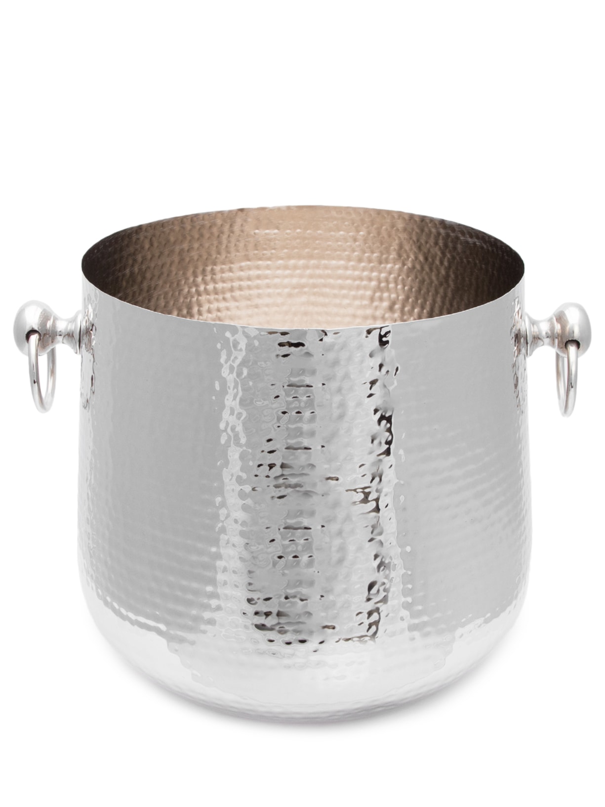 Cachepot Silver Hammered Prata Le Lis Casa