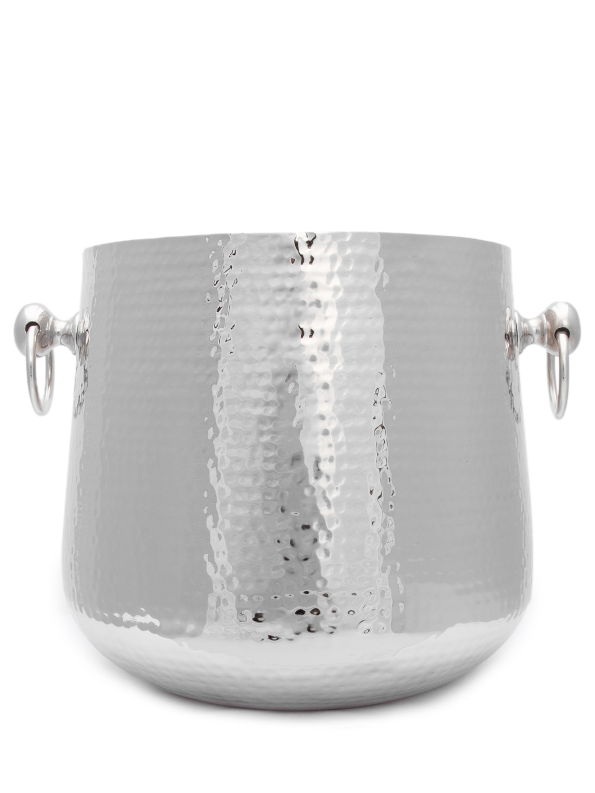 Cachepot Silver Hammered Prata Le Lis Casa
