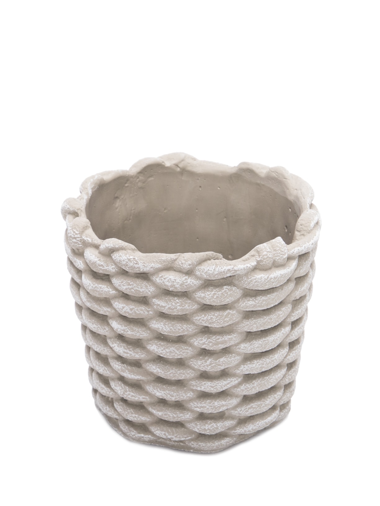 Cachepots Texturizado Em Cimento Cinza '2Home