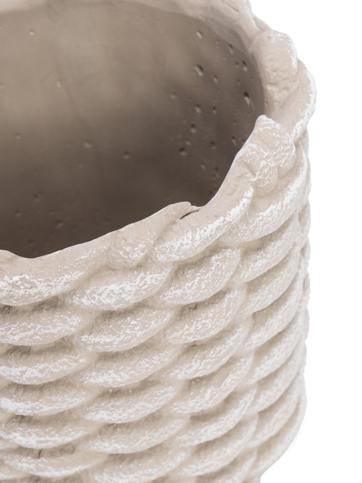 Cachepots Texturizado Em Cimento Cinza '2Home