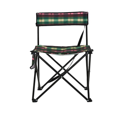 Cadeira de Camping Xadrez Multicolorido - Verde