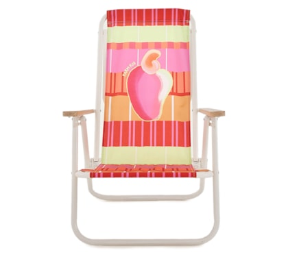 Cadeira De Praia Suco De Caju - Rosa