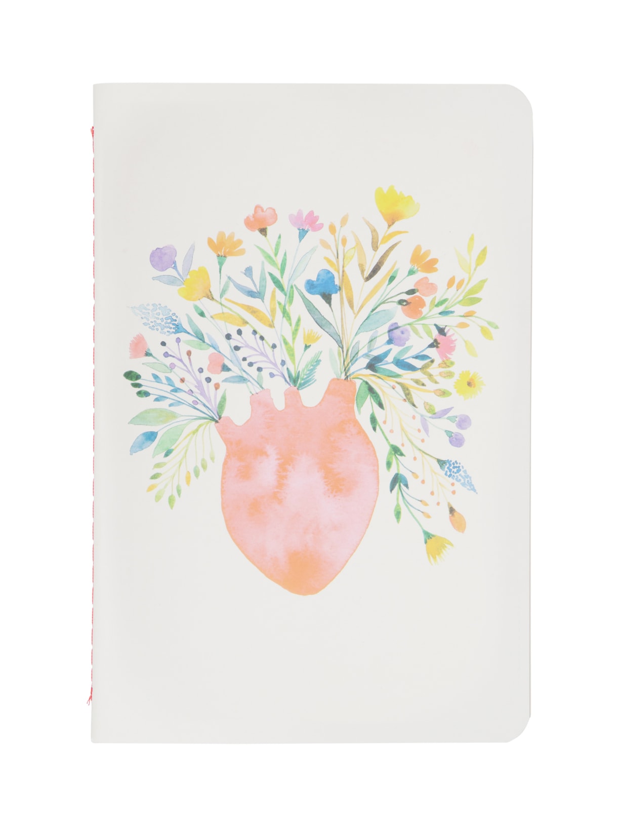 Caderneta Meu Pequeno Jardins Pontado Coração - Branco
