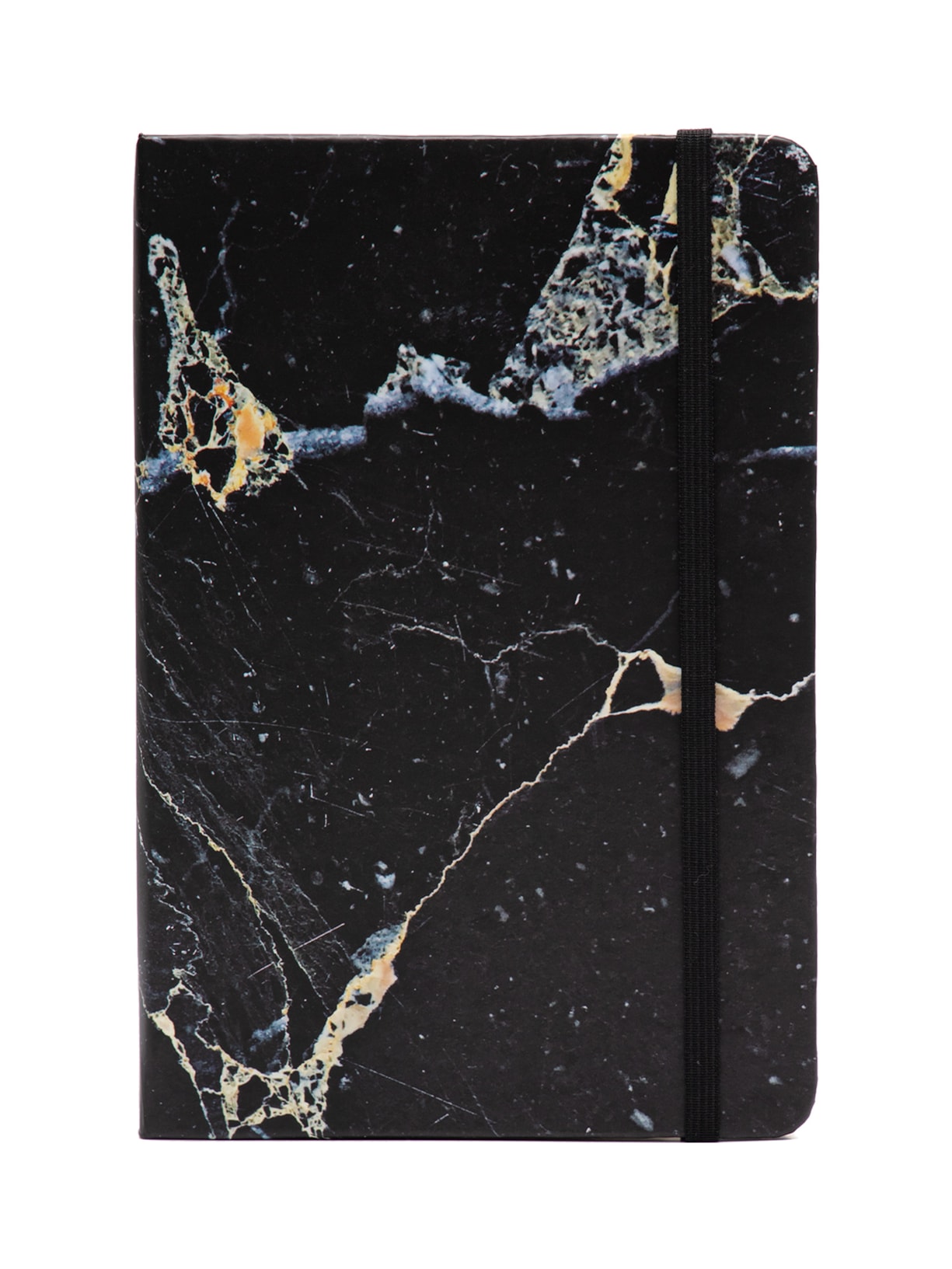 Caderneta Minerais Pautado Mármore Preto Cícero Papelaria