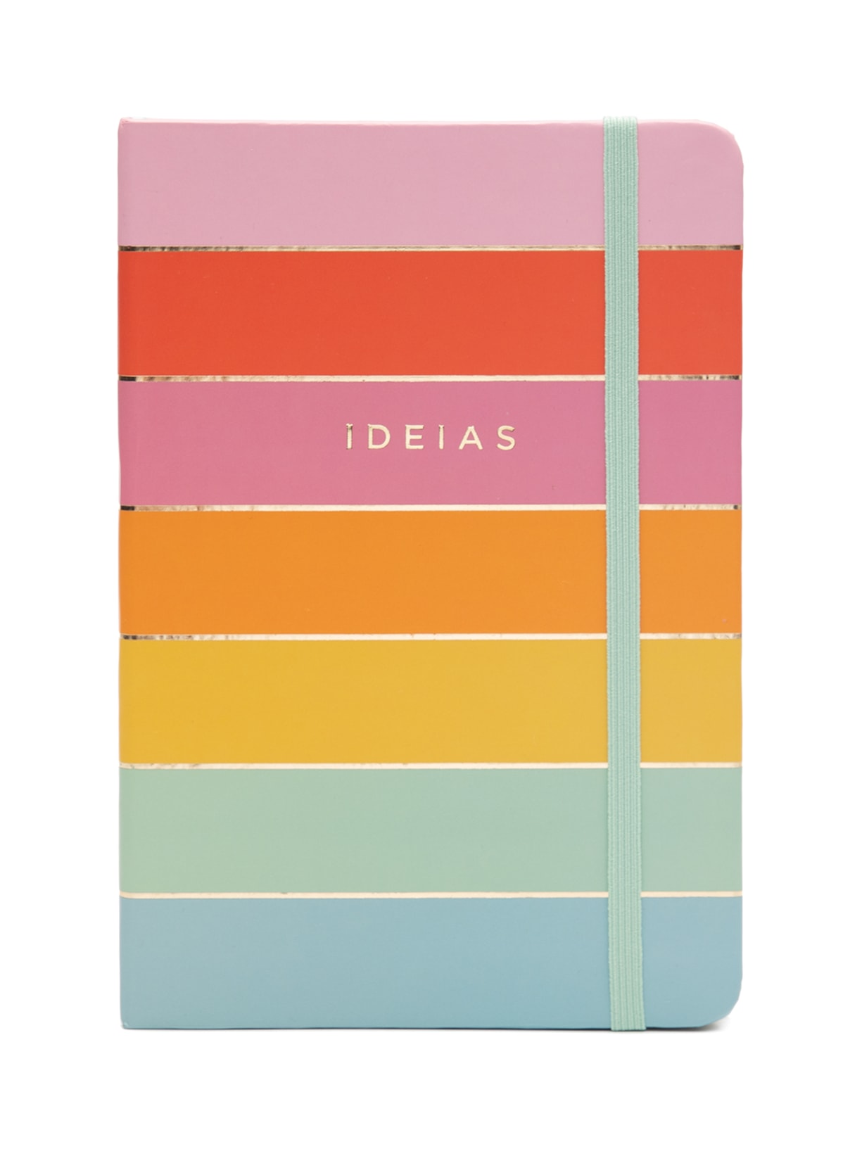 Caderneta Todas Juntas Pontado Arco-Íris - Rosa