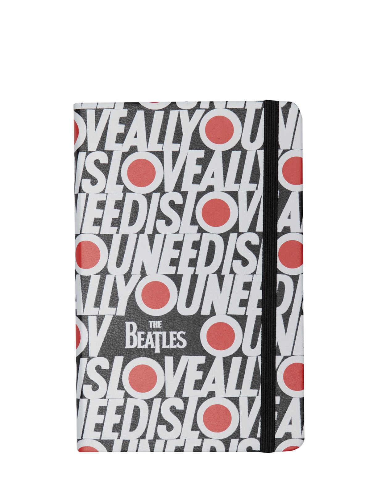 Caderno De Bolso Beatles All You Need Is Love Capa Dura Pautado - Preto