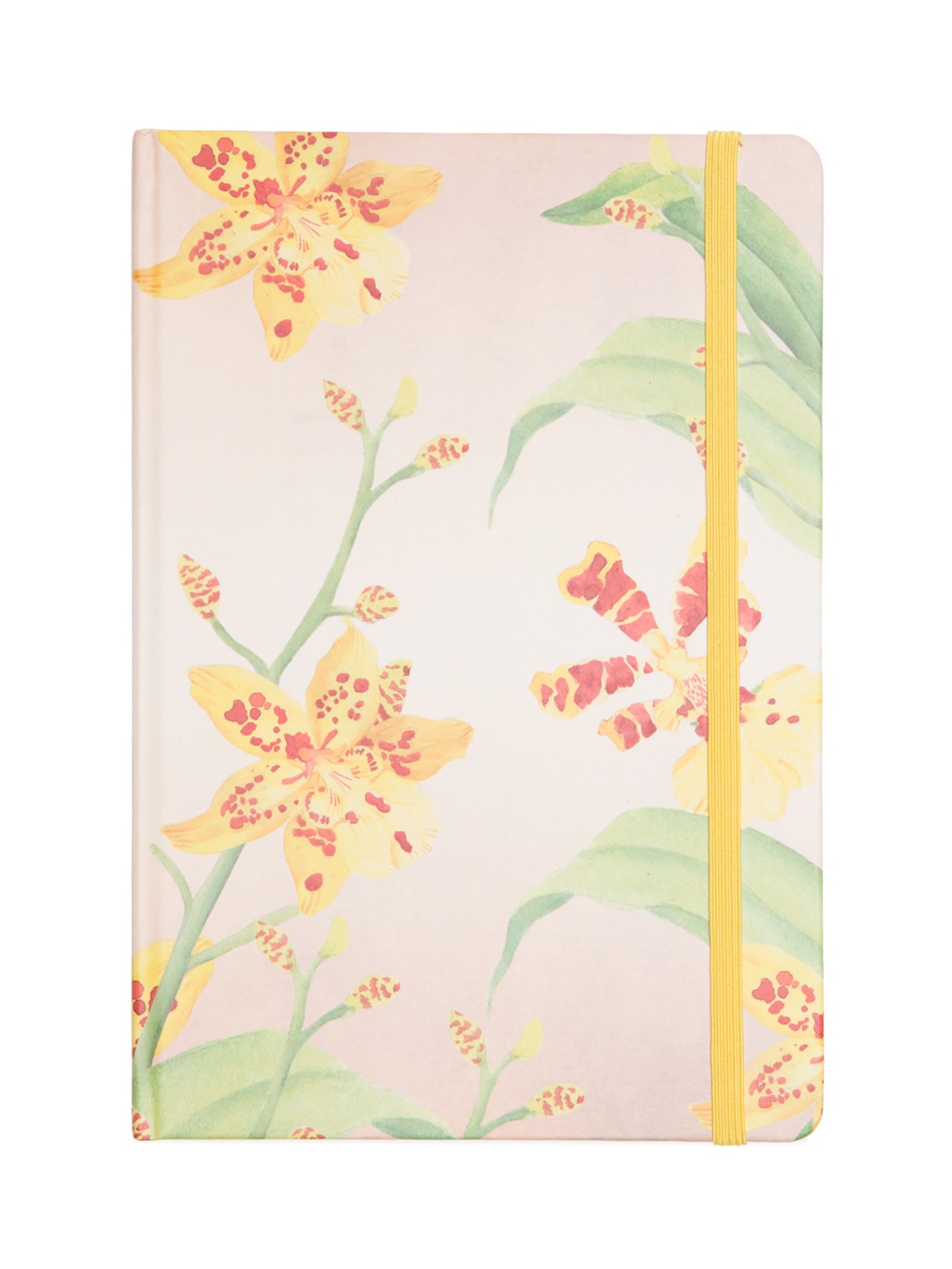 Caderno Flores Oncidium - Bege