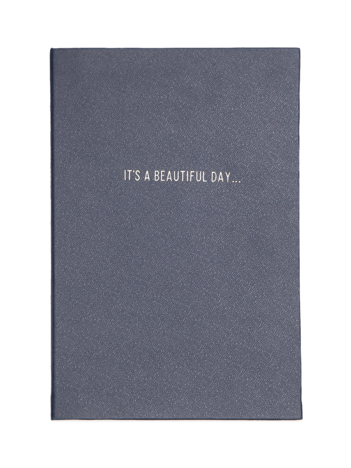 Caderno Frases It's A Beaultiful Day Sem Pauta - Azul