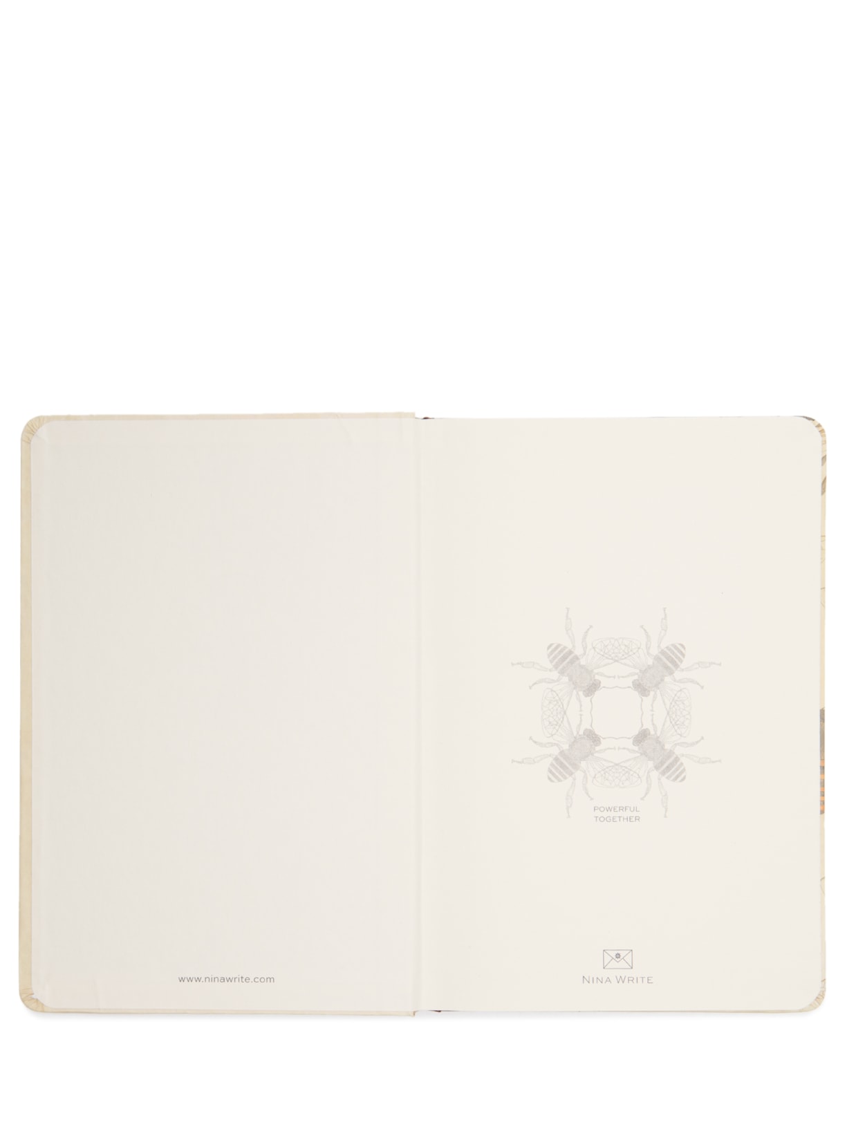 Caderno Inseto Abelha Com Pauta Bege Nina Write