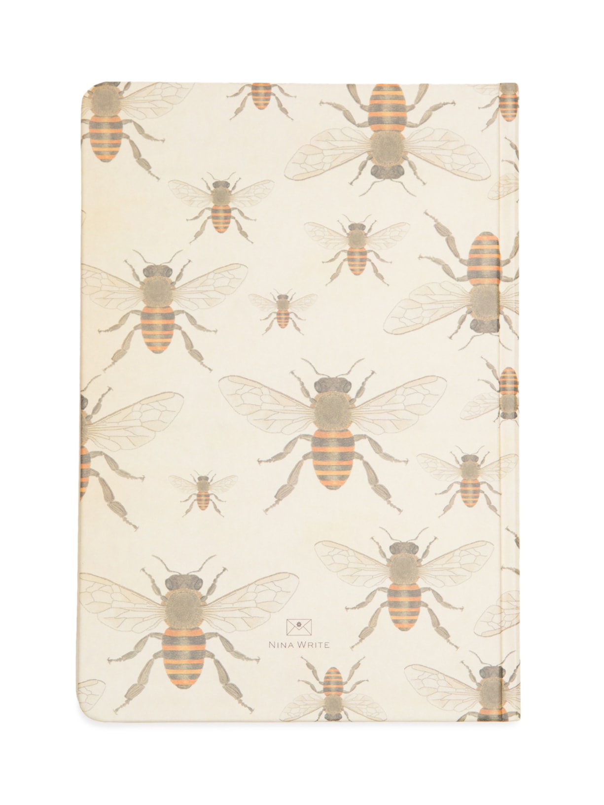 Caderno Inseto Abelha Com Pauta Bege Nina Write
