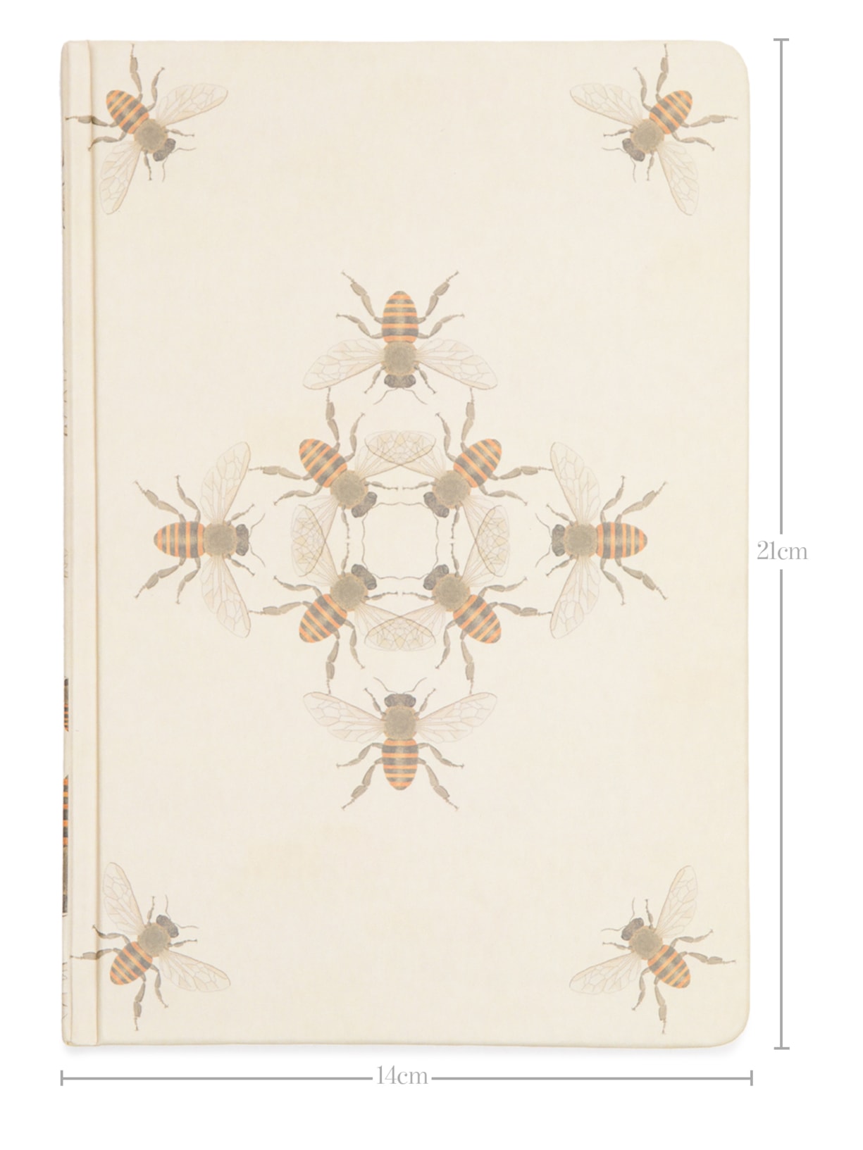 Caderno Inseto Abelha Com Pauta Bege Nina Write