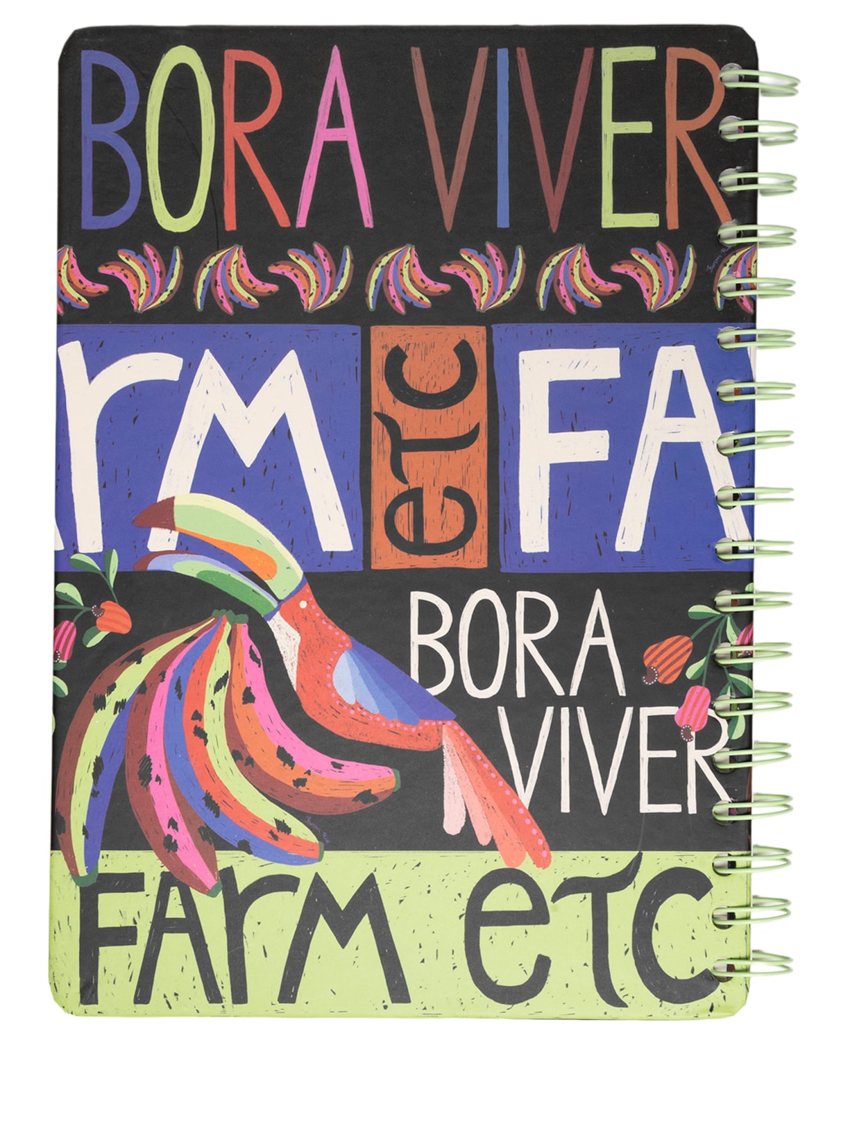 Caderno Rio Bananada Preto Farm Etc