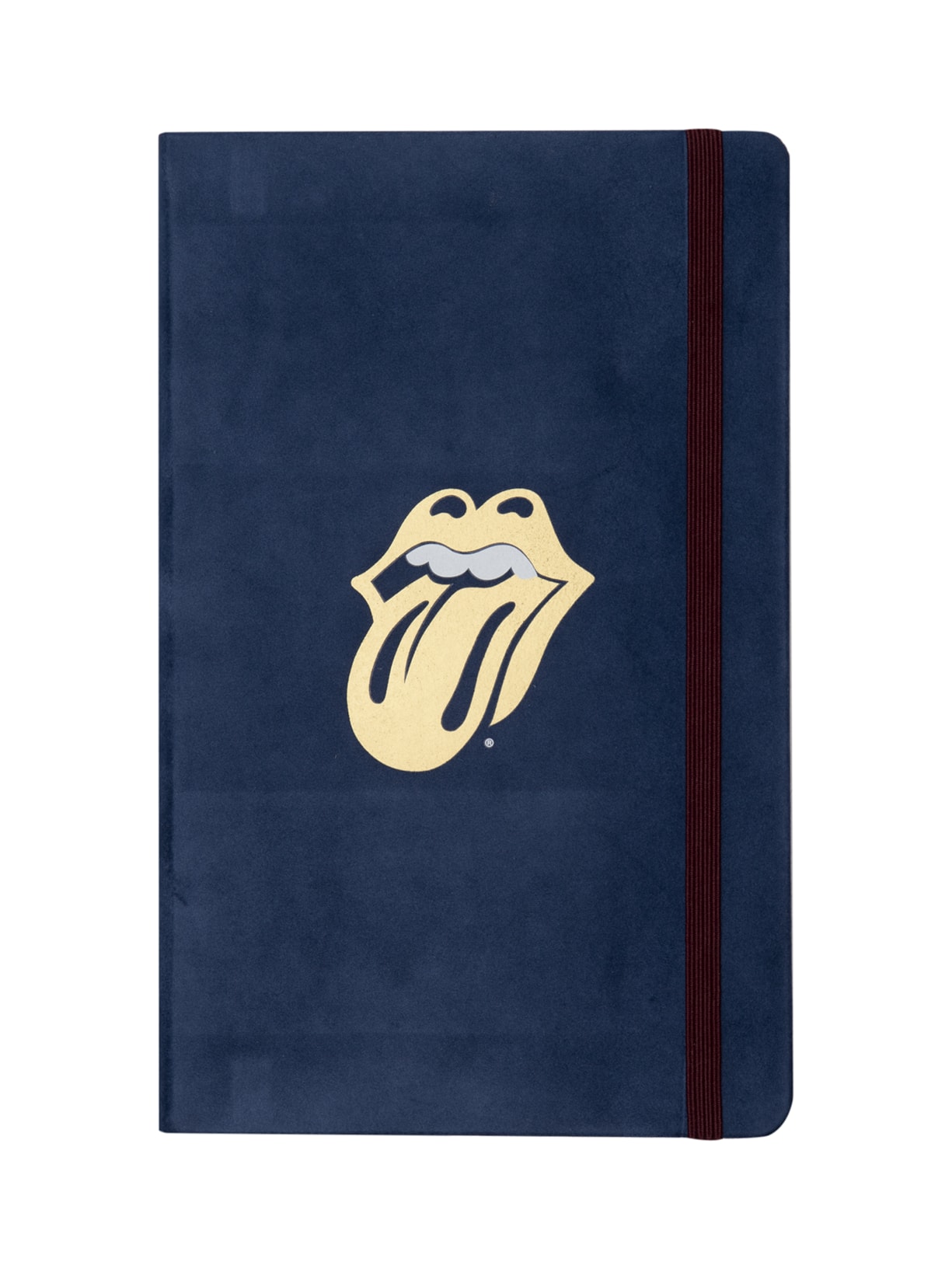 Caderno Rolling Stones Veludo Grande - Azul
