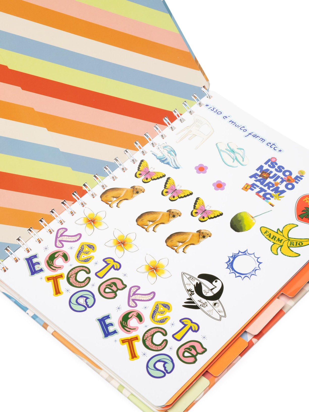 Caderno Universitário Etc Copatucano Laranja Farm Etc