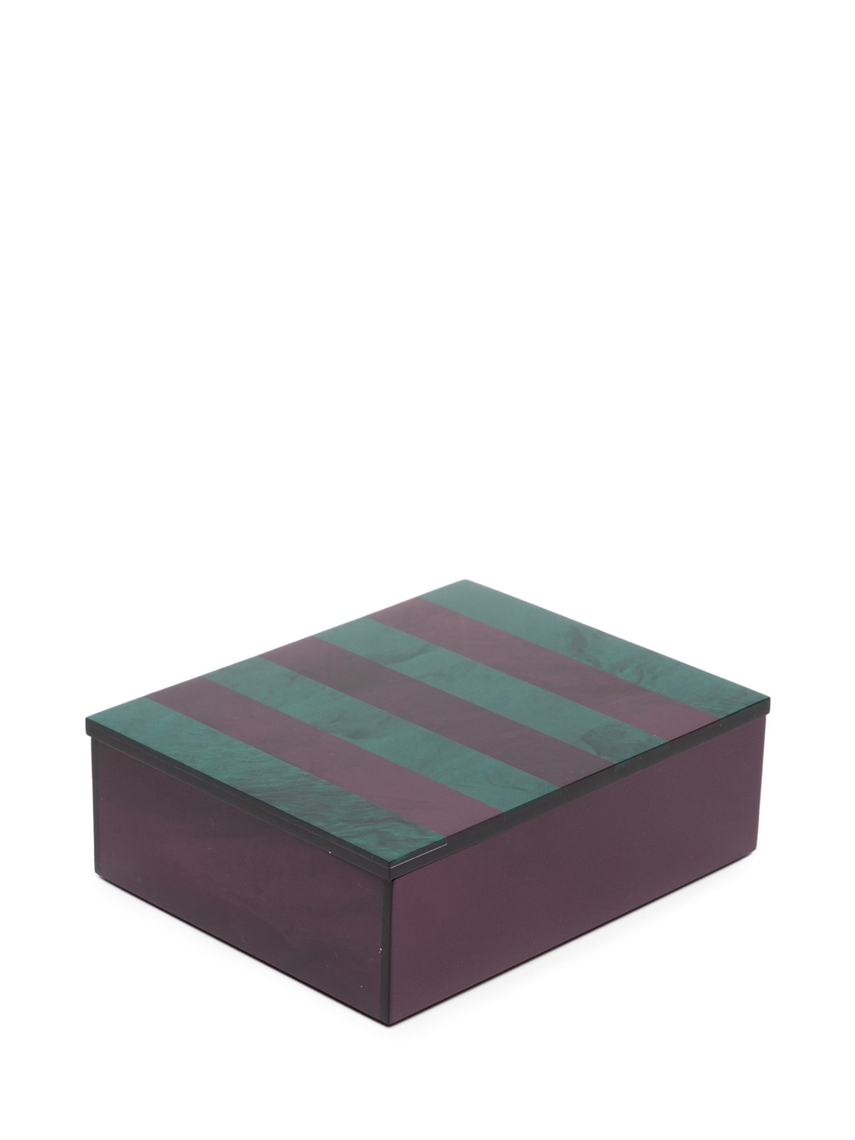 Caixa Acrílico Stripes Com Baralho Estampa Cogumelos - Roxo