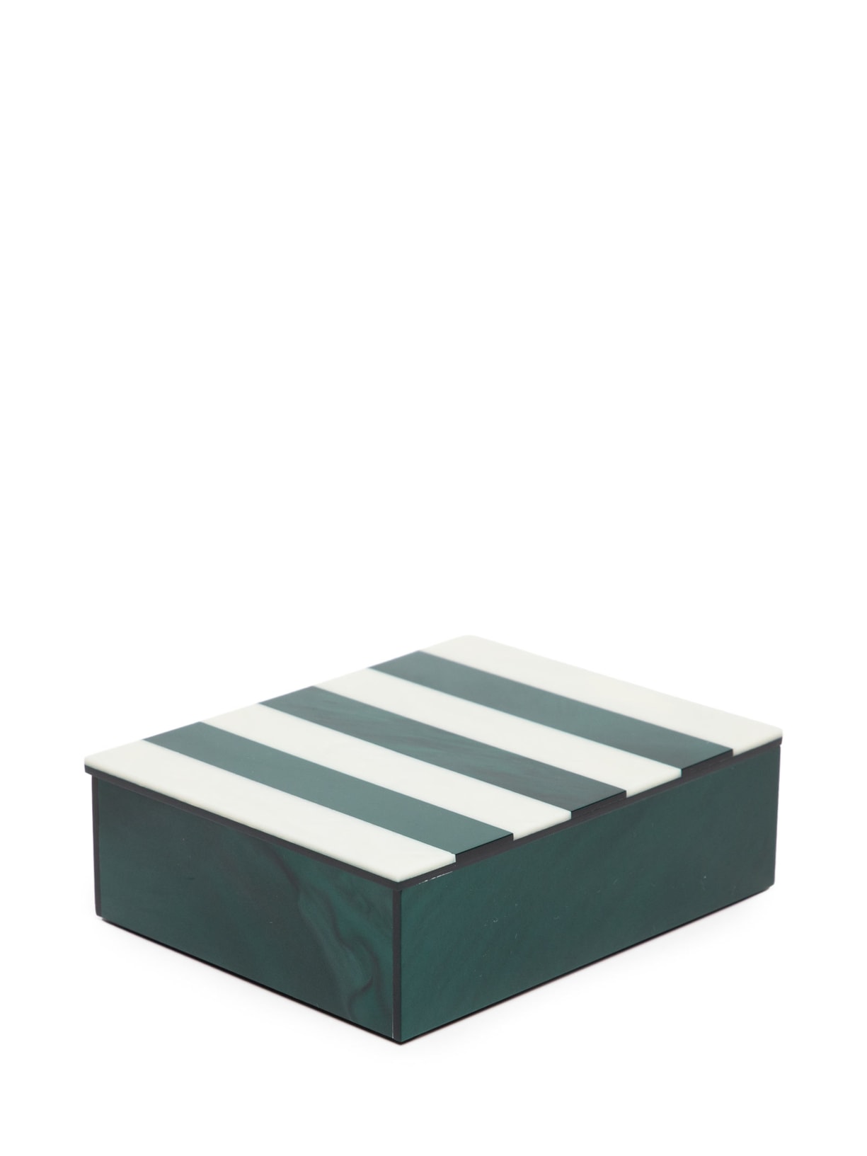 Caixa Acrílico Stripes Com Baralho Estampa Cogumelos - Verde