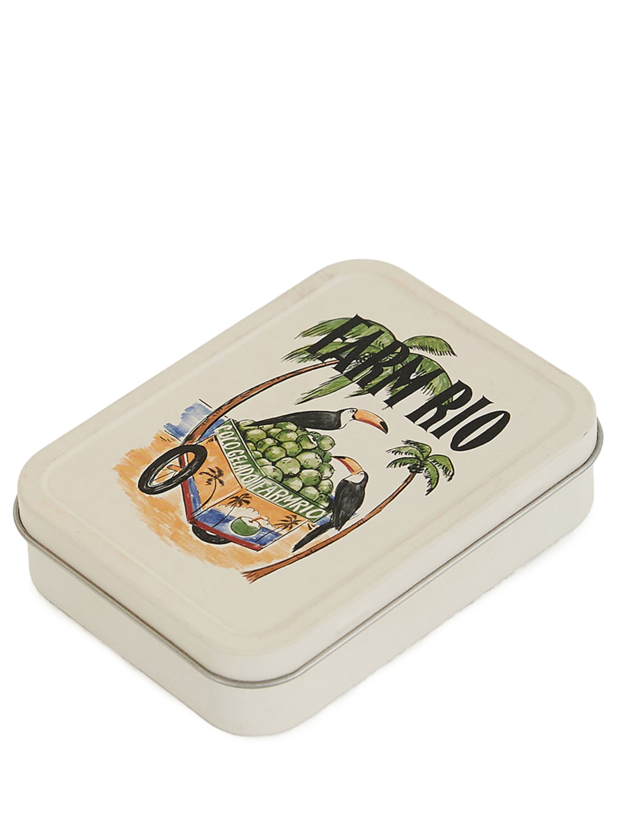 Caixa De Metal Coco Gelado Branco Farm Etc