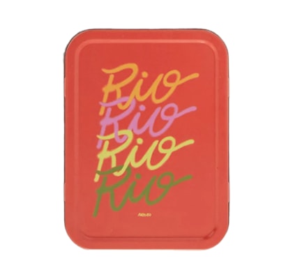 Caixa De Metal Rio - Laranja