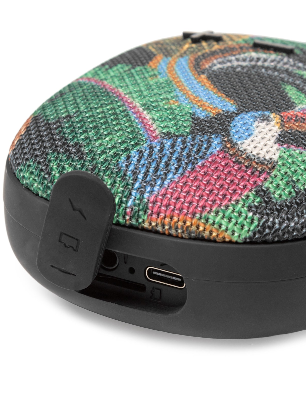 Caixa de Som Portátil Tucanos com Folhagem Preto Farm Etc