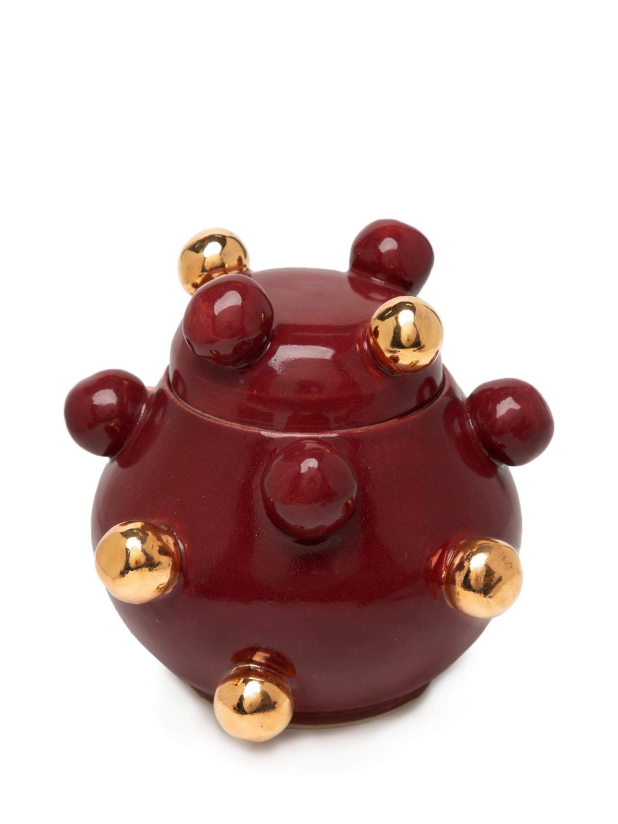 Caixinha Bruxelas Bordô com Ouro Amarelo Vinho Marô Antunes