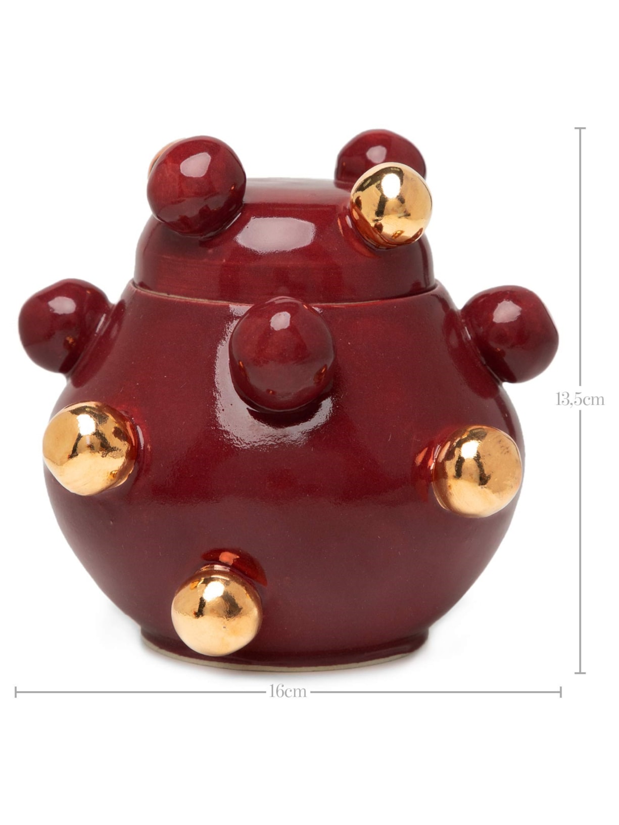 Caixinha Bruxelas Bordô com Ouro Amarelo Vinho Marô Antunes