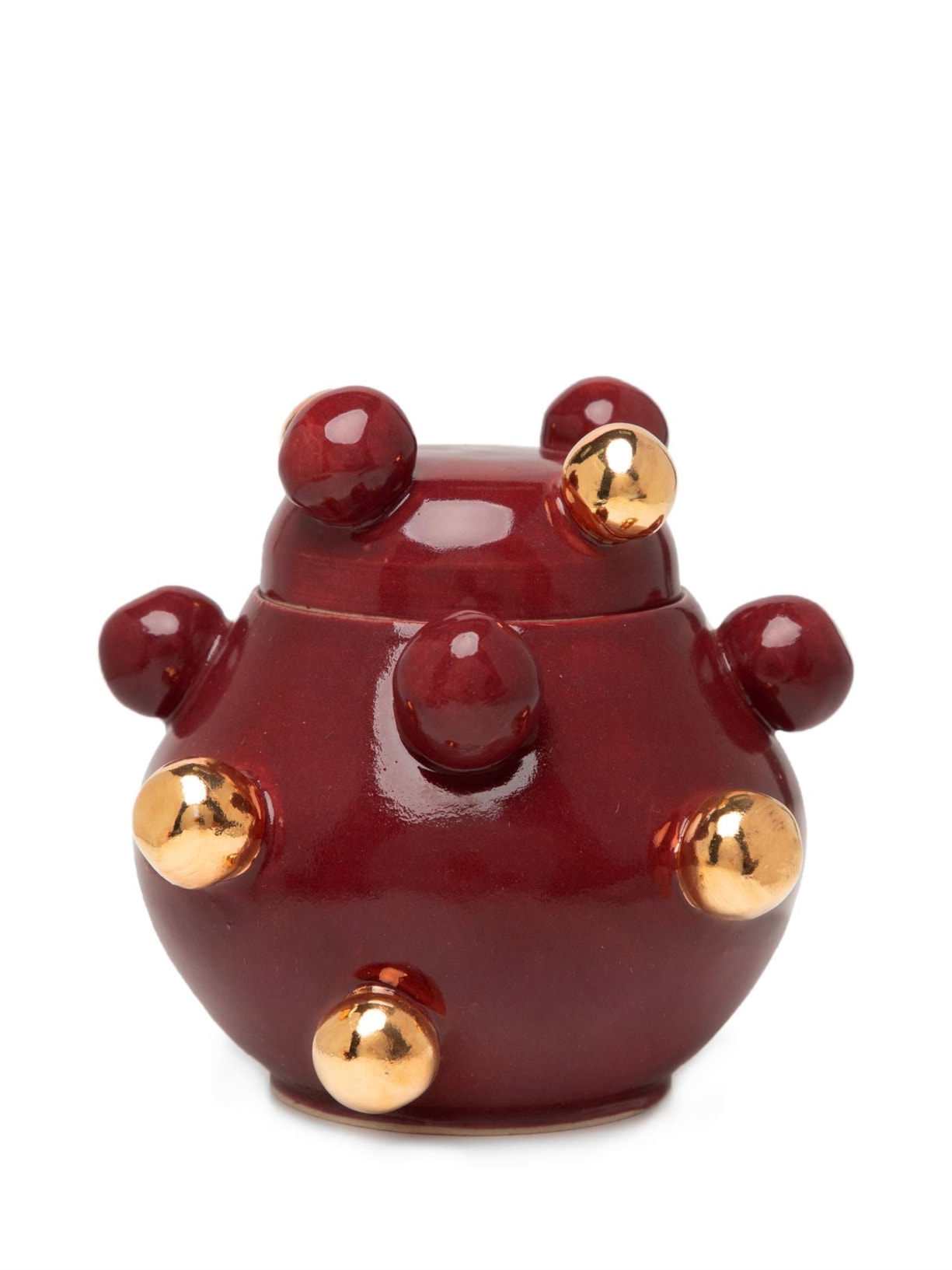 Caixinha Bruxelas Bordô com Ouro Amarelo Vinho Marô Antunes