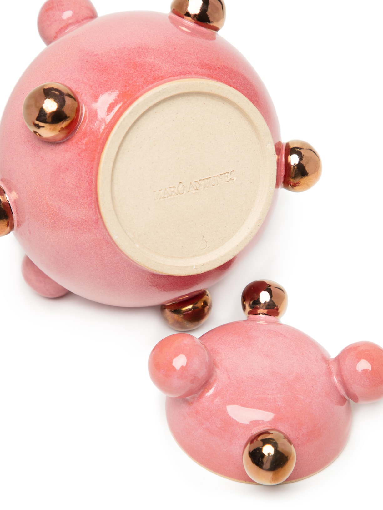 Caixinha Bruxelas Magenta com Ouro Rosa Marô Antunes