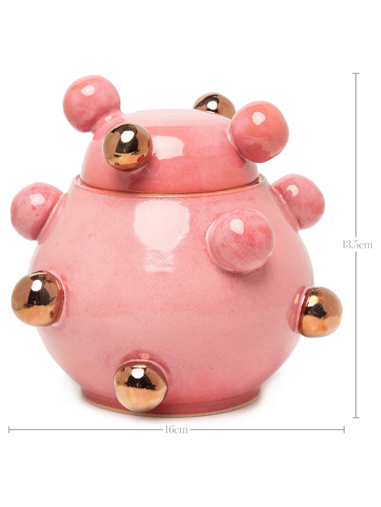 Caixinha Bruxelas Magenta com Ouro Rosa Marô Antunes