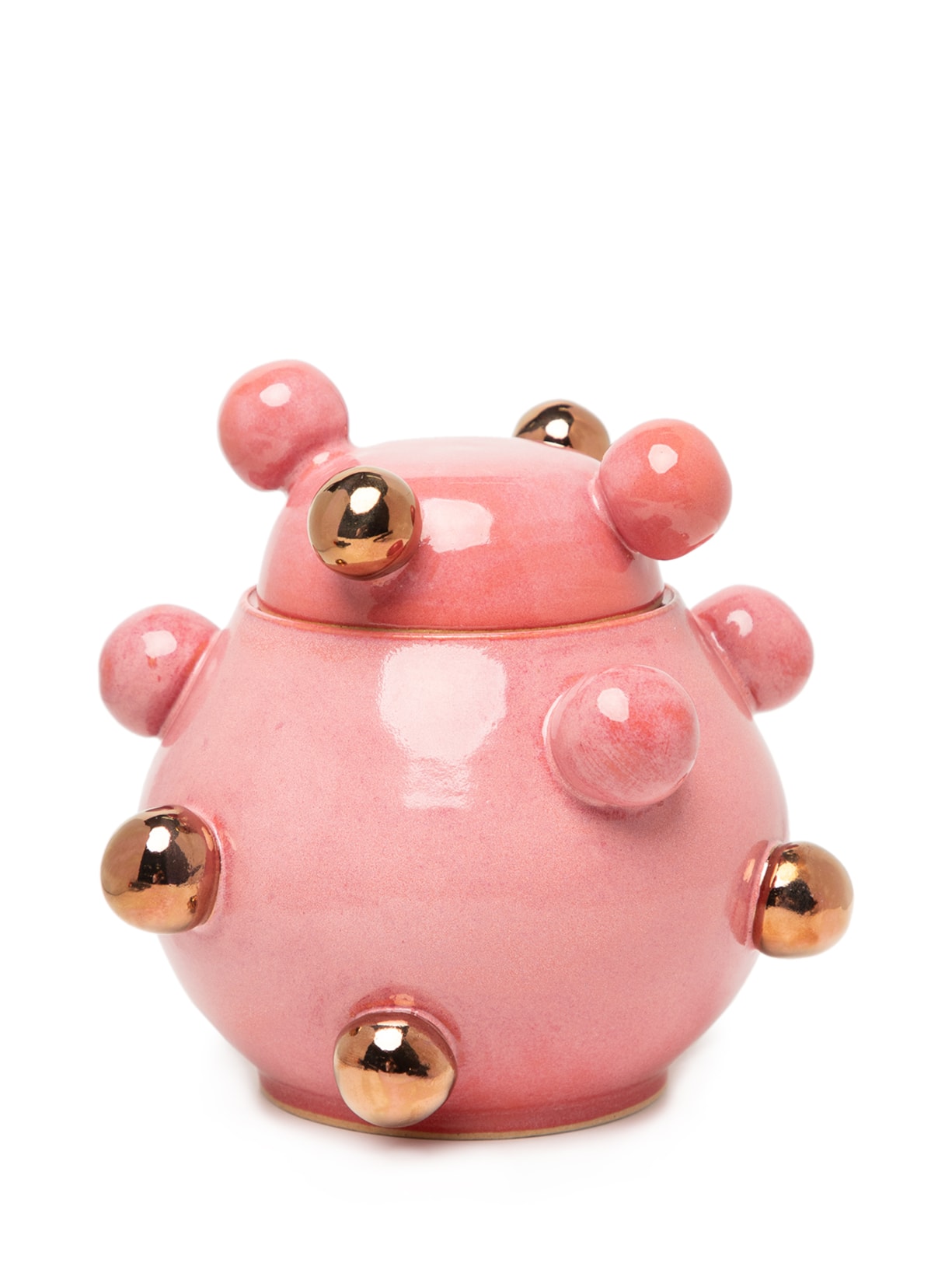 Caixinha Bruxelas Magenta com Ouro Rosa Marô Antunes