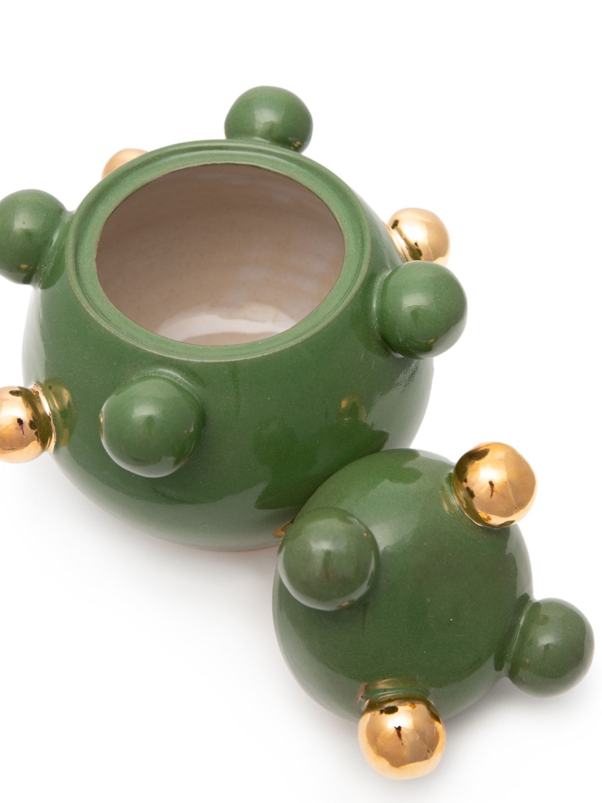 Caixinha Bruxelas Musgo Com Ouro Amarelo Verde Marô Antunes