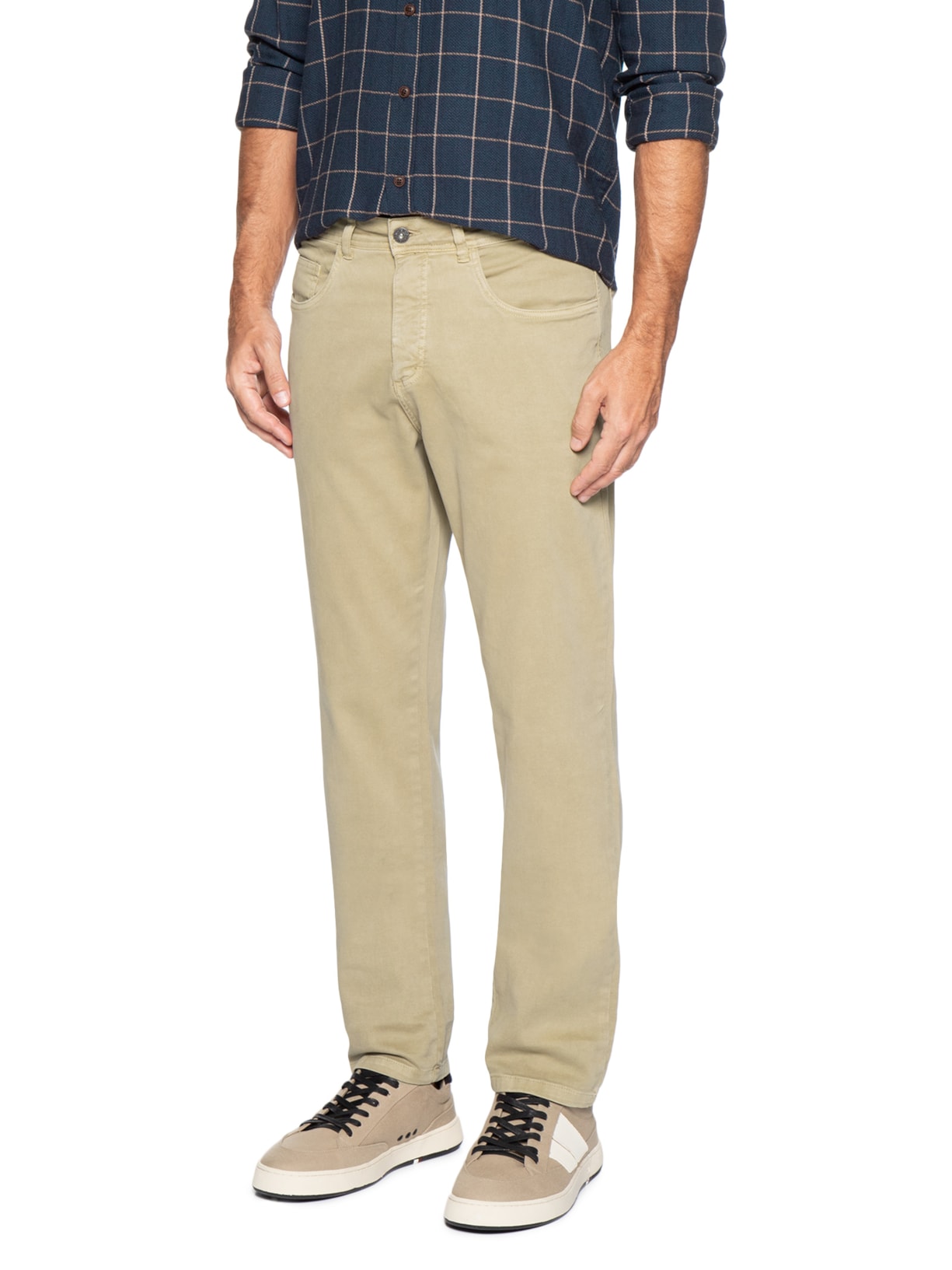 Calça 5 Pockets Super Soft Masculina Bege Austral