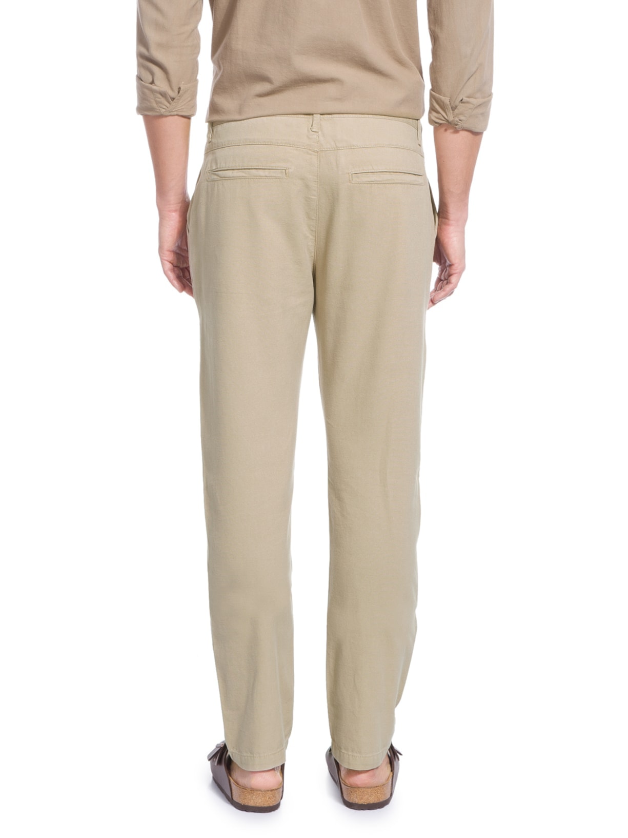 Calça Alfaiataria E-basics Bege Osklen