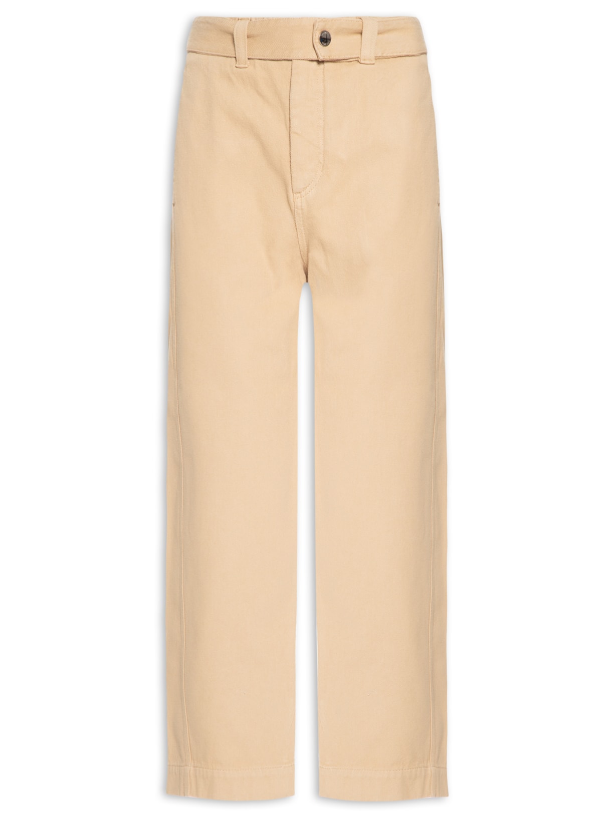 Calça Bolso Faca Faixa Bege Khaki - Bege