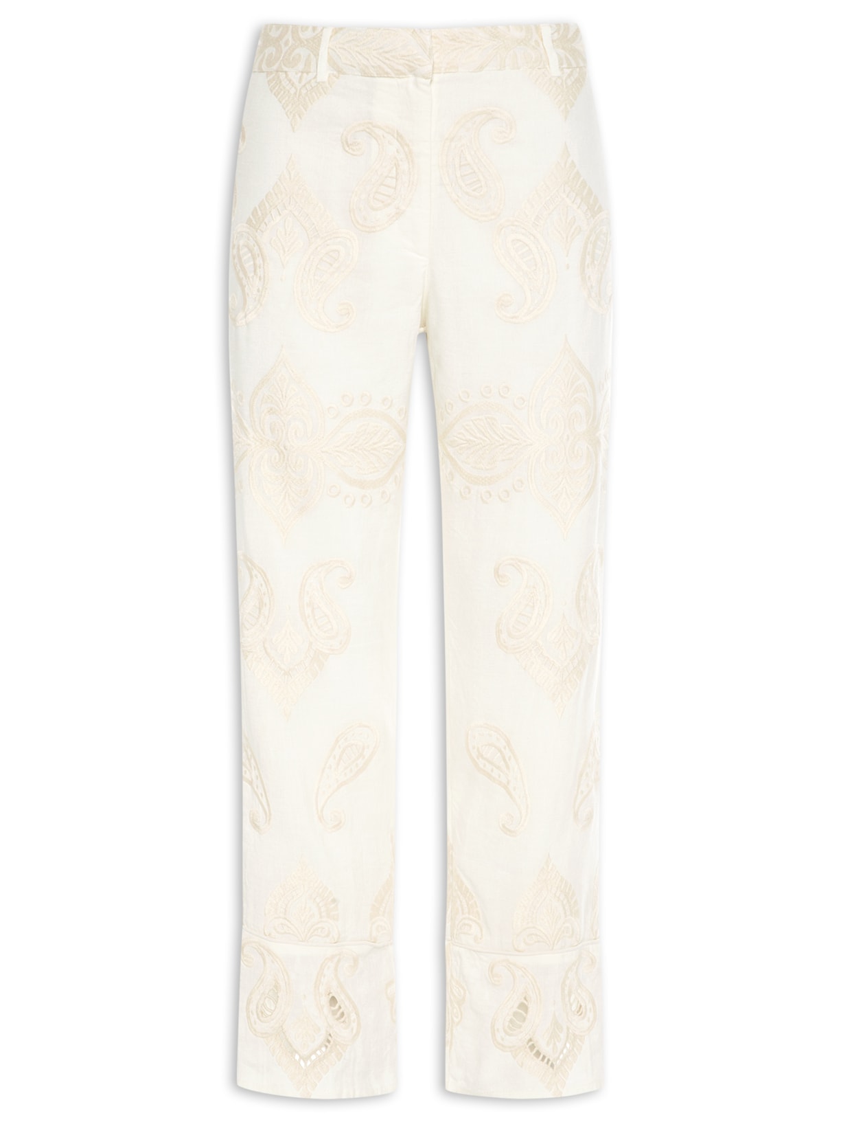 Calça Bordado Sal - Off White
