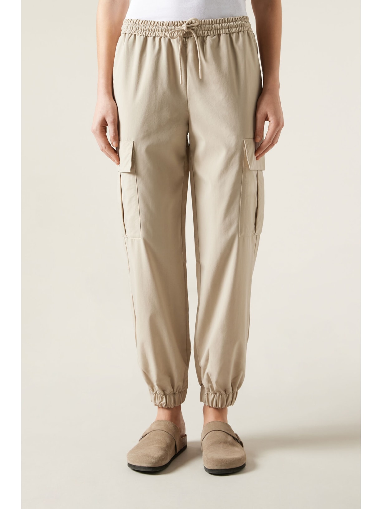 Calça Cargo Jogger Soft Touch Bege Calzedonia