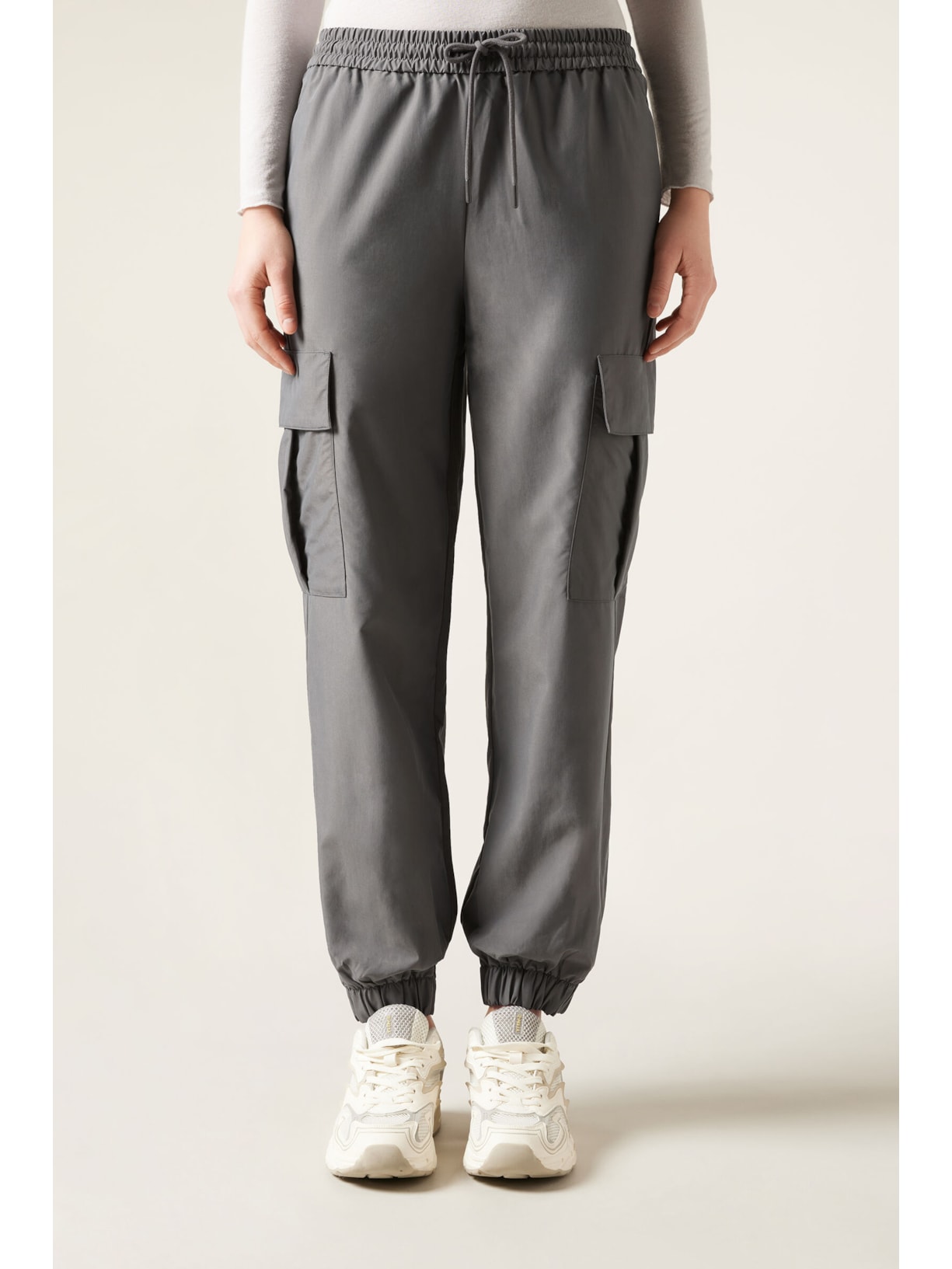 Calça Cargo Jogger Soft Touch Cinza Calzedonia