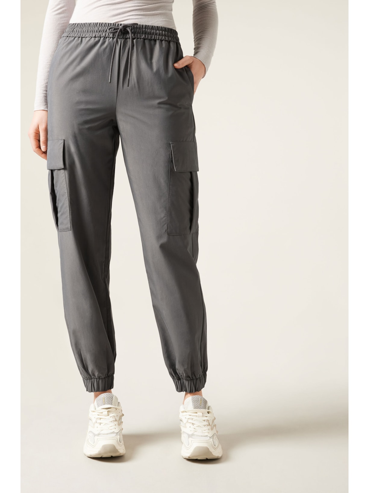 Calça Cargo Jogger Soft Touch Cinza Calzedonia