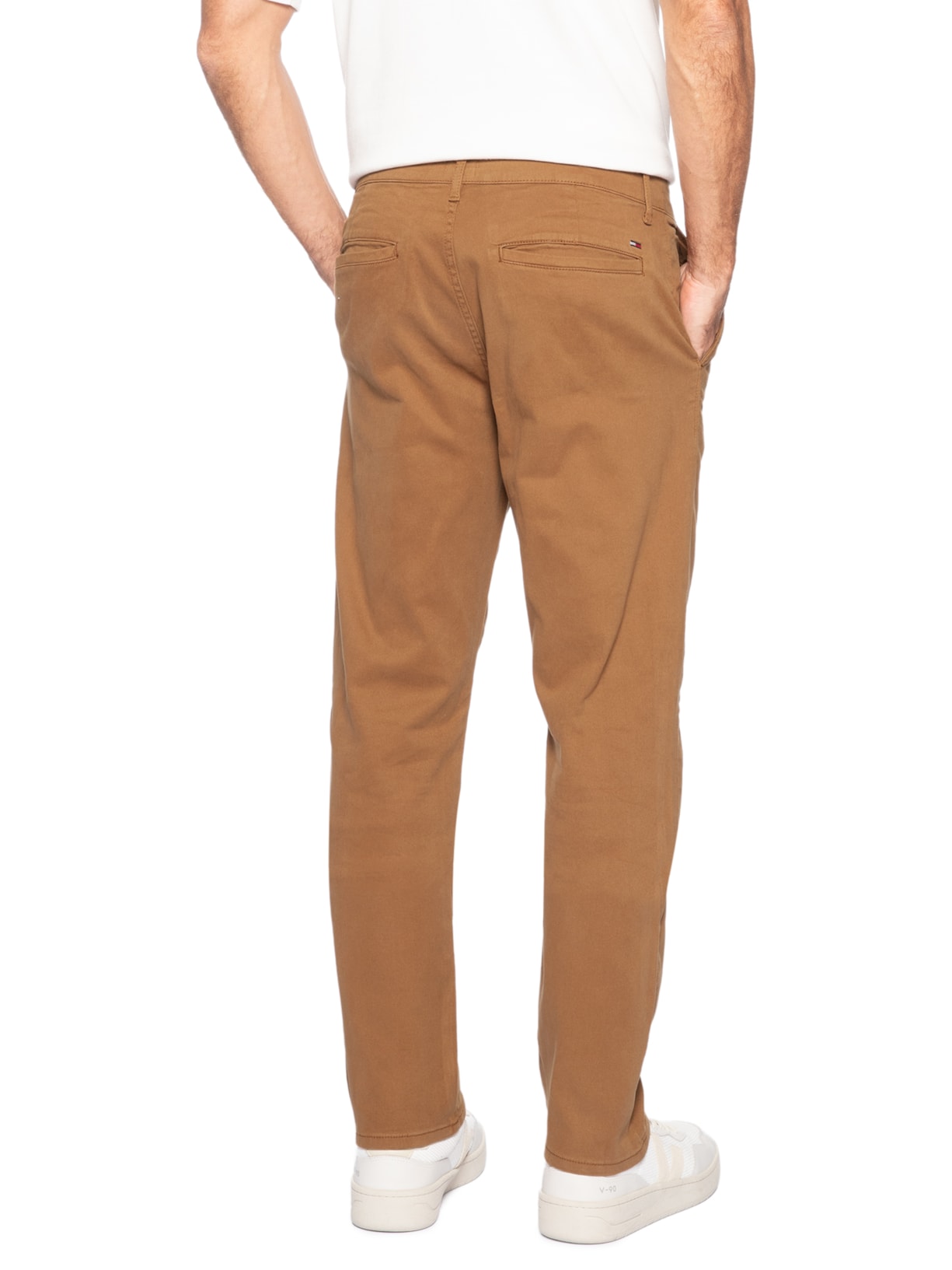 Calça Chino Masculina Slim Fit Scanton Bege Tommy Jeans