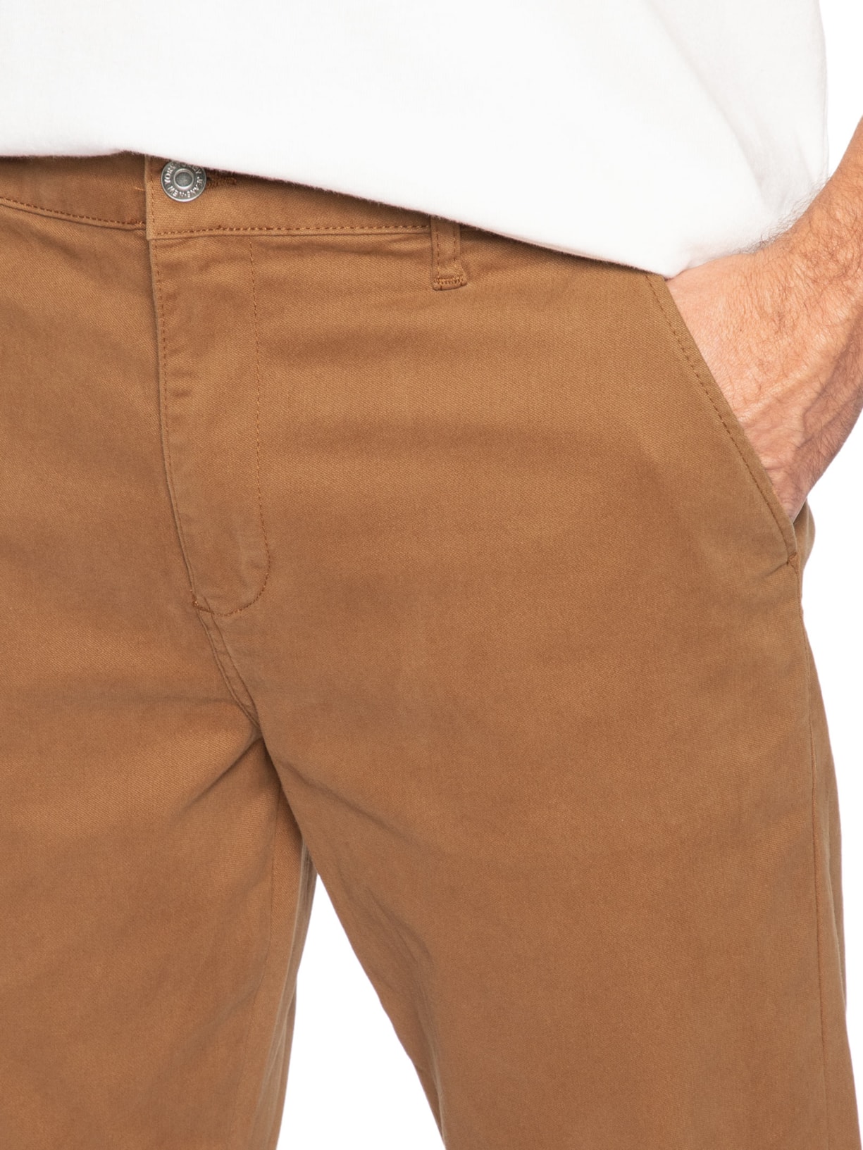 Calça Chino Masculina Slim Fit Scanton Bege Tommy Jeans