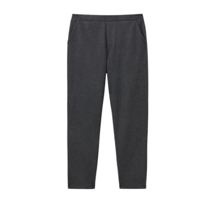 Calça Com Efeito Lã - Cinza