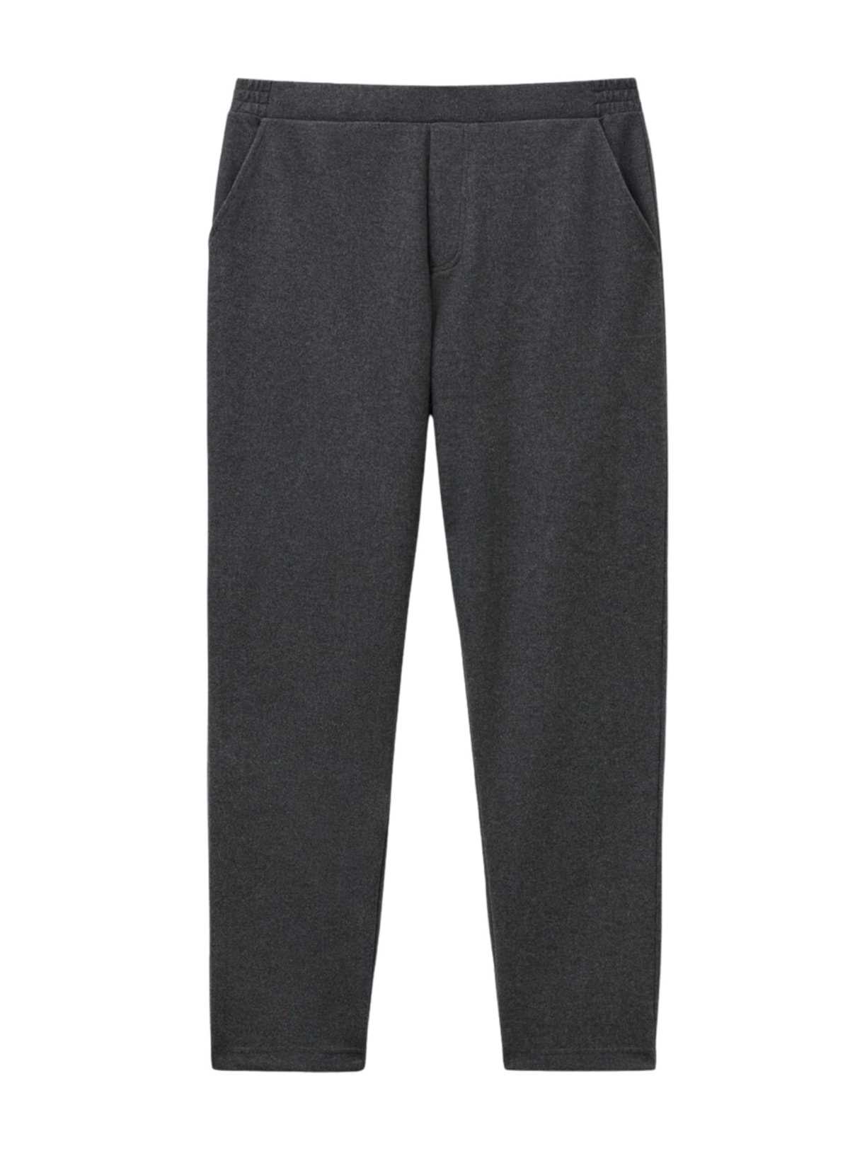 Calça Com Efeito Lã - Cinza