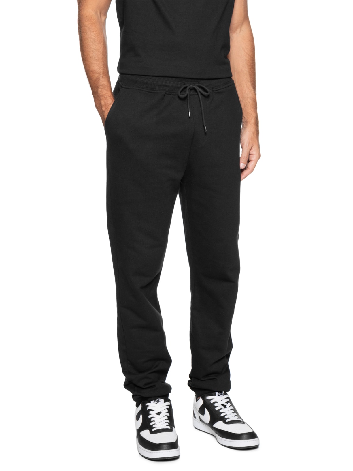 Calça de Moletom Masculina Slim Fit Com bolso Preto Tommy Jeans